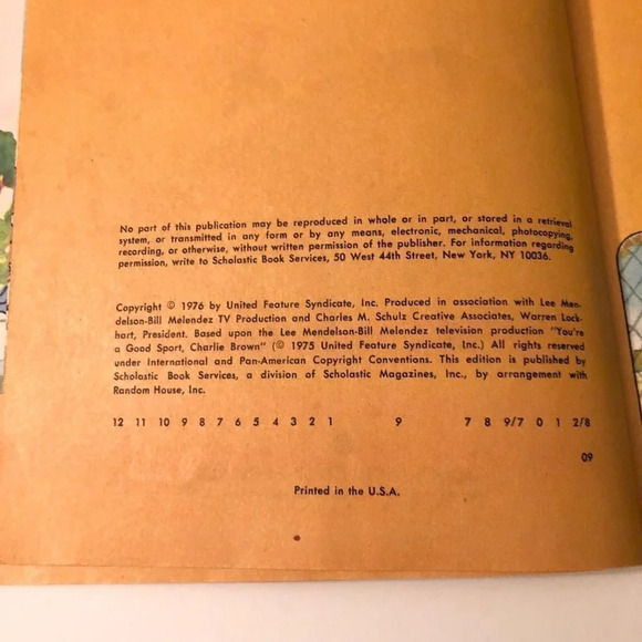 Vintage 1976 Youre A Good Sport Charlie Brown Special Charles M  Schulz - Picture 13 of 16